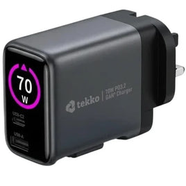 Tekko 70W PD3.2 GaN³ 快速充電器 (自帶線款) PDC70SA