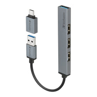 Verbatim 4-in-1 USB a3.2 Gen1 Hub with Type C Adaptor 66866