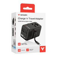 Charge 'n' Travel 100W 通用旅行轉插 (附USB-C可伸縮充電線) 30185
