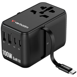 Charge 'n' Travel 100W 通用旅行轉插 (附USB-C可伸縮充電線) 30185