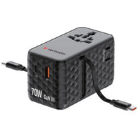 Charge 'n' Travel Diamond 70W 通用旅行轉插(附雙USB-C可伸縮充電線) (CNT-70/2C) 30186