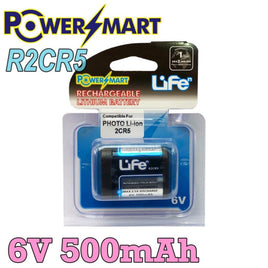 Powersmart   2CR5 6V 500mAh 充電鋰電池