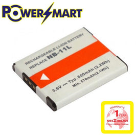 Powersmart  Canon NB-11L 代用鋰電池 適合相機型號: Canon:  IXUS 125 HS, IXUS 240 HS, IXY 220F, IXY 420F, PowerShot A2300, PowerShot A2400 IS, PowerShot A3400 IS, PowerShot A4000 IS, PowerShot ELPH 110 H