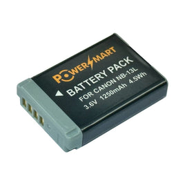 Powersmart  Canon NB-13L 代用鋰電池 適合相機型號:   Canon:  PowerShot G1 X Mark III, PowerShot G5 X, PowerShot G7 X, PowerShot G7 X Mark II, PowerShot G9 X, PowerShot G9 X Mark II, PowerShot SX620 HS,