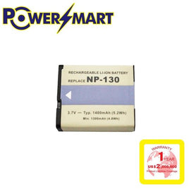 Powersmart  Casio NP-130 代用鋰電池 3.7V / 1400mAh / 5.2Wh