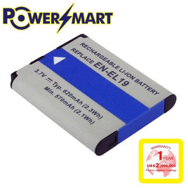 Powersmart   Nikon EN-EL19 /  Sony NP-BJ1 代用鋰電池 3.7V / 620mAh / 2.3Wh