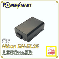 Powersmart   Nikon EN-EL25 代用鋰電池 1280mAh 適用於 Nikon Z50, MH-32 /加購PowerSmart EN-EL25 Type-c雙位充電座(原價$158)