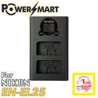 Powersmart   Nikon EN-EL25 代用鋰電池 1280mAh 適用於 Nikon Z50, MH-32 /加購PowerSmart EN-EL25 Type-c雙位充電座(原價$158)