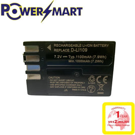 Powersmart  Pentax D-Li109 代用鋰電池 7.2V / 1100Mah / 7.9Wh