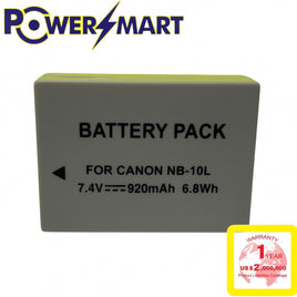 Powersmart  Canon NB-10L 代用鋰電池 7.4V / 920mAh / 6.8Wh
