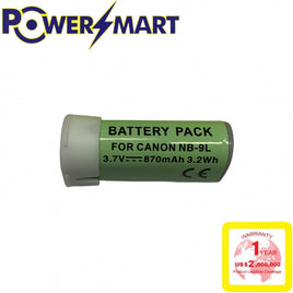 Powersmart  Canon NB-9L 代用鋰電池 3.7V / 870mAh / 3.2Wh