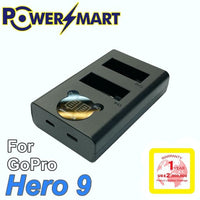 PowerSmart Gopro 9 / Gopro 10 兩位充電器套裝 | Type-C 及 Micro USB 連接介面