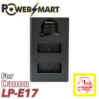 PowerSmart Canon LPE17 兩位充電器套裝 | Type-C 及 Micro USB 連接介面