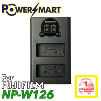 PowerSmart Fujifilm NP-W126/NP-W126S LCD USB 雙位Type-C 快速充電器
