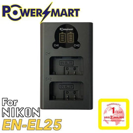 PowerSmart Nikon EN-EL25 LCD USB 雙位Type-C 快速充電器