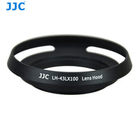 JJC LH-43LX100 遮光罩 D-Lux 8 Lens Hood For Panasonic LX100, LX100II and LEICA D-LUX (Typ 109), D-LUX 7 / 