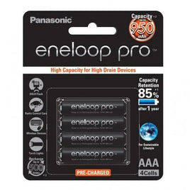 Panasonic eneloop Pro 3A /AAA 充電池 黑電 950mAh BK-4HCCE/4BT2