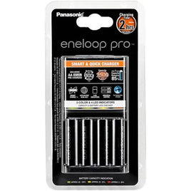 Panasonic Eneloop Pro 充電器套裝 (附2A/AA 黑電 充電池4粒) K-KJ55HCC40H