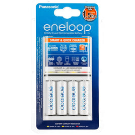 Panasonic Eneloop 充電器套裝 (附2A/AA 白電 充電池4粒) BQ-CC55H