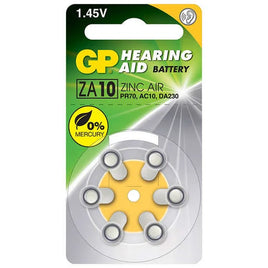GP 超霸 助聽器專用電池 ZA10 6粒裝