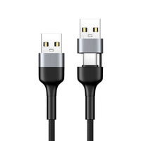 XPower BC24 8合1 2出4 100W PD3.0 鋁合金傳輸快速充電線 120CM