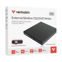 Verbatim 超薄便攜式CD/DVD刻錄機 (USB 2.0) 66817