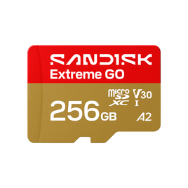SANDISK Extreme GO microSD™ UHS-I 記憶卡  256GB (R:240MB/s)(W:160MB/s)