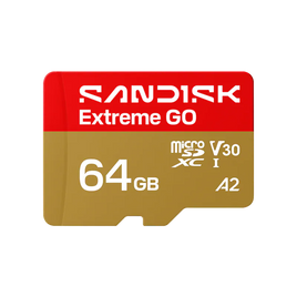 SANDISK Extreme GO microSD™ UHS-I 記憶卡 64GB (R:170MB/s)(W:80MB/s)