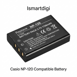 Casio NP-120 Ismartdigi Battery 代用相機電池