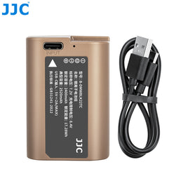JJC B-DMWBLK22TC Panasonic DMW-BLK22 / DMW-BLF19 3C認證代用鋰電池（支援 Type-C 直充 / 中國航班認證可上飛機 / 適用 Lumix S5, GH6, GH5 等相機）