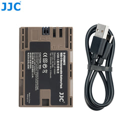 JJC B-LPE6PTC Canon LP-E6P 3C認證代用鋰電池（支援 Type-C 直充 / 中國航班認證可上飛機 / 適用 Canon R5, R6 等相機）