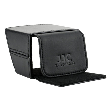 JJC LCH-30 超細纖維皮革螢幕遮光罩 適用 3.0 吋 LCD 液晶螢幕無反與數位相機（有效阻擋戶外強光眩光 / 可折疊防刮設計）香港實體店