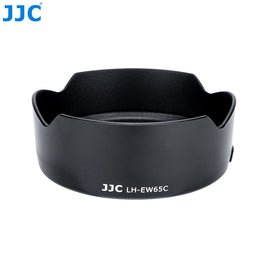 JJC LH-EW65C 黑色鏡頭遮光罩 替代 Canon 原廠遮光罩（有效阻擋雜光眩光 / 支援反扣收納與鏡頭前端防護）香港實體店