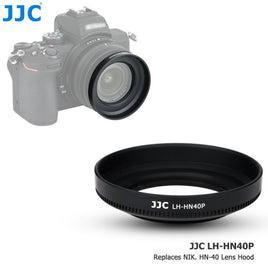 JJC LH-HN40P 鏡頭遮光罩 Lens Hood 可替代 Nikon 原廠 HN-40 適用 Nikon Z50 及 NIKKOR Z DX 16-50mm 鏡頭