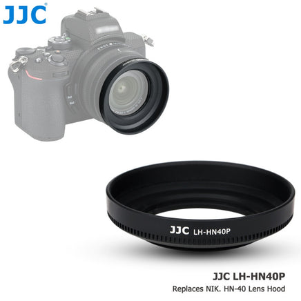JJC LH-HN40P 鏡頭遮光罩 Lens Hood 可替代 Nikon 原廠 HN-40 適用 Nikon Z50 及 NIKKOR Z DX 16-50mm 鏡頭