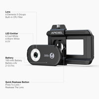 APEXEL 300X Smartphone Microscope 手機顯微鏡鏡頭 APL-MS300