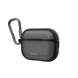 MAGEASY Roam Shockproof Protective Case 城市漫遊霧透AirPods Pro 3 耳機保護殼 黑色
