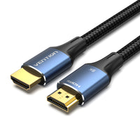 VENTION 1.5m/2m/3m/5m 8K HDMI 2.1 (8K60Hz/4K120Hz) 48Gbit/s 純銅線芯鍍金頭 雙纖維編織影音傳輸線