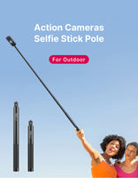 Ulanzi MT-57 運動相機自拍延長桿適用全景拍攝Insta360onex3運動相機gopro11大疆action手機通用手持支架