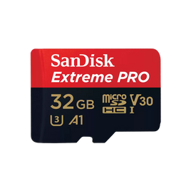 SanDisk Extreme PRO V30 U3 UHS-I microSDHC 記憶卡(含SD卡套) 32GB (R:100MB/s)(W:90MB/s)