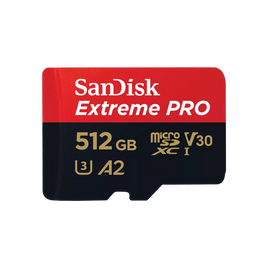 SanDisk Extreme PRO V30 U3 UHS-I microSDHC 記憶卡(含SD卡套) 512GB (R:200MB/s)(W:140MB/s)