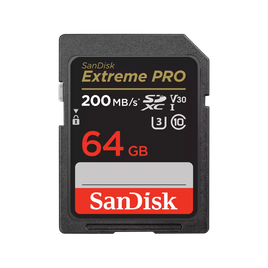 SANDISK Extreme PRO SD UHS-I 記憶卡 64GB (R:200MB/s)(W:90MB/s)