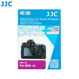 JJC GSP-A1 相機鋼化玻璃螢幕保護貼 專為 Sony A1 全片幅旗艦相機及 ZV-E10 Vlog 相機螢幕設計 採用 9H 超高硬度光學鋼化玻璃 具備 95% 高透光率防刮防爆與抗指紋疏油塗層 靜電吸附無氣泡自動貼合 2.5D 弧邊設計觸控靈敏順滑 不影響螢幕翻轉與色彩還原 隨附清潔拭鏡布與除塵配件包 為索尼相機螢幕提供全方位防護 香港實體店