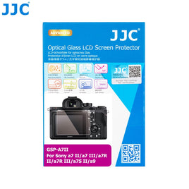 JJC GSP-A7II 相機鋼化玻璃螢幕保護貼 專為 Sony FX3 a7C ZV-1 a7S III a9 II a7 III a7R IV a7R III a7 II a7R II a7S II 等多款索尼微單眼與 Vlog 相機螢幕設計 採用 9H 超高硬度光學鋼化玻璃 具備 95% 高透光率防刮防爆與抗指紋疏油塗層 靜電吸附無氣泡自動貼合 2.5D 弧邊觸控靈敏順滑 不影響螢幕翻轉與色彩還原 隨附清潔工具包 為相機螢幕提供全方位防護 香港實體店