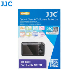 JJC GSP-GRIII 相機鋼化玻璃螢幕保護貼 專為 Ricoh GR III 及 GR IIIx 街拍相機螢幕設計 採用 9H 超高硬度光學鋼化玻璃 具備 95% 高透光率防刮防爆與抗指紋疏油塗層 靜電吸附無氣泡自動貼合 2.5D 弧邊設計觸控靈敏順滑 不影響螢幕色彩還原 隨附清潔拭鏡布與除塵配件包 為理光街拍機提供全方位螢幕防護 香港實體店