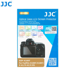 JJC GSP-X100T 相機鋼化玻璃螢幕保護貼 專為 Fujifilm X100F X100T X-M1 X-A2 X-A1 復古數位相機螢幕設計 採用 9H 超高硬度光學鋼化玻璃 具備 95% 高透光率防刮防爆與抗指紋疏油塗層 靜電吸附無氣泡自動貼合 2.5D 弧邊設計觸控靈敏順滑 不影響螢幕色彩還原 隨附清潔拭鏡布與除塵配件包 為富士相機螢幕提供全方位防護 香港實體店