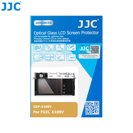 JJC GSP-X100V 相機鋼化玻璃螢幕保護貼 專為 Fujifilm X100VI X100V X100F X100T X100S X100 及 X-T4 X-E4 微單眼與復古隨身相機螢幕設計 採用 0.3mm 超薄 9H 超高硬度光學鋼化玻璃 具備 95% 高透光率防刮防爆與抗指紋疏油塗層 靜電吸附無氣泡自動貼合 2.5D 弧邊設計觸控靈敏順滑 不影響螢幕翻轉與色彩還原 隨附清潔拭鏡布與除塵配件包 為富士相機螢幕提供全方位防護 香港實體店
