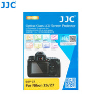 JJC GSP-XS20 相機鋼化玻璃螢幕保護貼 專為 Nikon Z5 Z6 Z6II Z7 Z7II 全片幅無反微單眼相機螢幕設計 採用 0.3mm 超薄 9H 超高硬度光學鋼化玻璃 具備 95% 高透光率防刮防爆與抗指紋疏油塗層 靜電吸附無氣泡自動貼合 2.5D 弧邊設計觸控靈敏順滑 不影響螢幕翻轉與色彩還原 隨附機頂小螢幕保護膜與清潔工具包 為尼康相機提供全方位防護 香港實體店