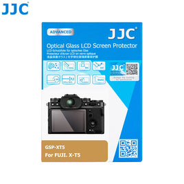 JJC GSP-XT5 相機鋼化玻璃螢幕保護貼 專為 Fujifilm X-T5 復古微單眼相機 3 軸三向傾斜翻轉螢幕設計 採用 9H 超高硬度光學鋼化玻璃 具備 95% 高透光率防刮防爆與抗指紋疏油塗層 靜電吸附無氣泡自動貼合 2.5D 弧邊設計觸控靈敏順滑 不影響螢幕多角度翻轉與色彩還原 隨附清潔拭鏡布與除塵配件包 為富士相機螢幕提供全方位防護 香港實體店