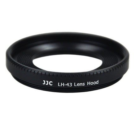JJC LH-43 鏡頭遮光罩 替代原廠 Canon 佳能 EW-43 阻擋雜光避免耀光鬼影 啞光內壁與可反扣設計 防撞保護前鏡頭 適用 Canon EF-M 22mm f/2 STM 鏡頭 香港實體店